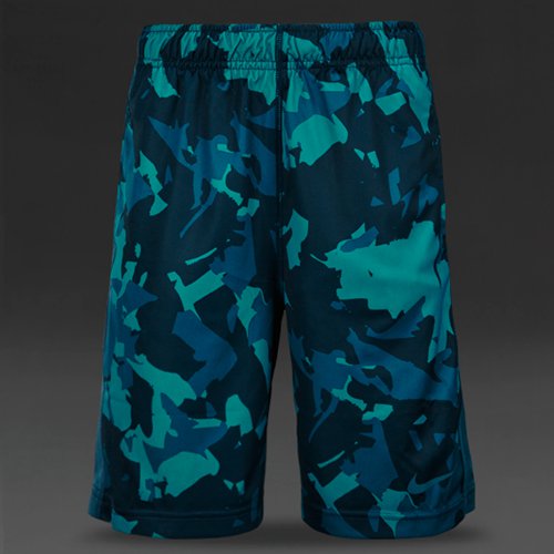 Nike Sportswear Fly Allover Print Shorts Teal / Squadron Blue / Squadron Blue for Boys